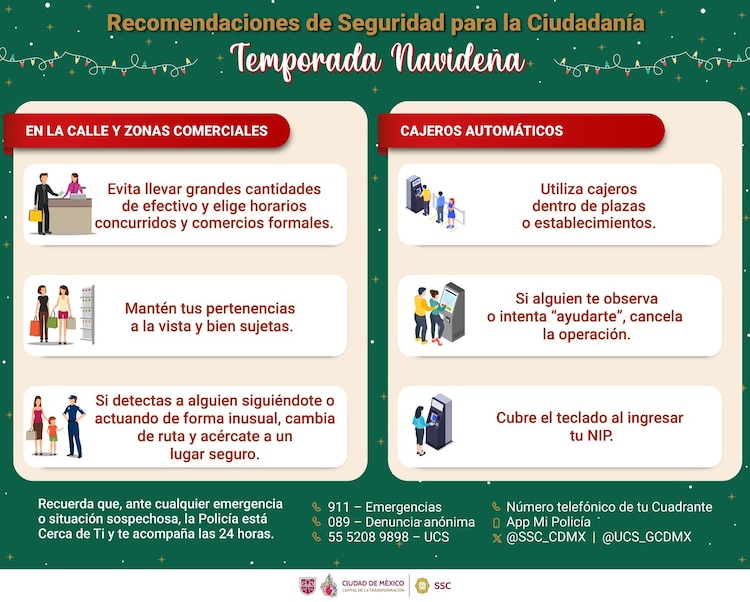 Recomendaciones para prevenir accidentes en Navidad