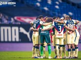 Los futbolistas del América antes de su partido contra el Monterrey el pasado 16 de enero.