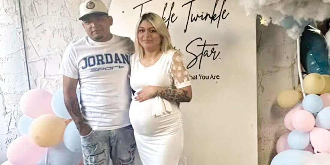 Miguel Ángel García Hernández y su esposa Stephany Gauffeny en imagen publicada en redes.