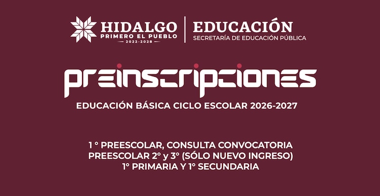 Preinscripciones en línea SEP Hidalgo