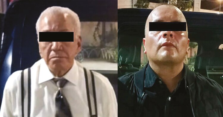 El abogado Jesús Hernández, de 79 años (izq.), señalado por el feminicidio de su esposa, y su escolta, señalado como cómplice, permanecerán en el reclusorio hasta su audiencia del jueves.