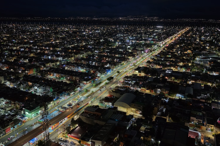 Así luce el sendero seguros en Ecatepec, Estado de México, el 10 de octubre de 2026.