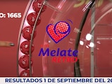 Resultados del Melate Retro en su sorteo 1665, celebrado este 1 de septiembre del 2026.