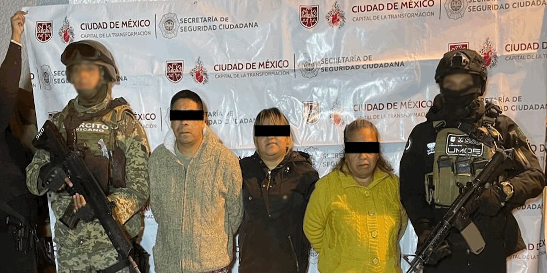 Detenidos en la Ciudad de México.