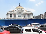 El Palacio de Bellas Artes, cercado durante el día de su reapertura, el pasado 3 de septiembre.