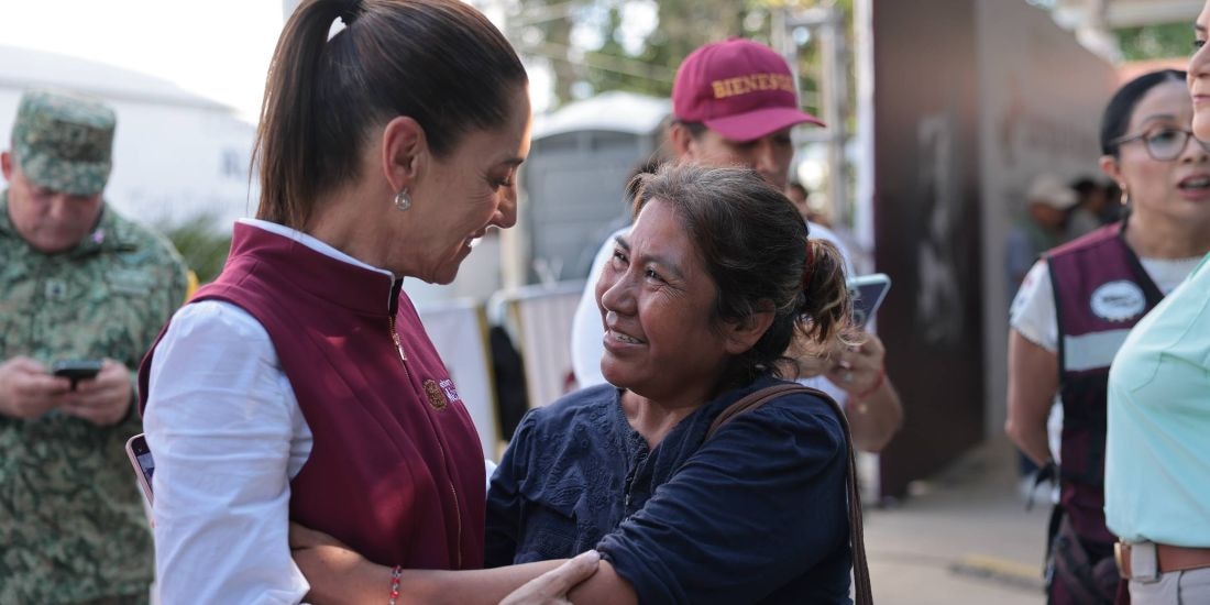 ‘Escuchamos y atendemos las necesidades de todas las familias’, afirma Claudia Sheinbaum en Álamo, Veracruz.