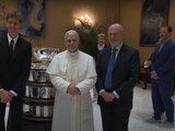 Jannik Sinner asistió al Vaticano para visitar al papa León XIV.