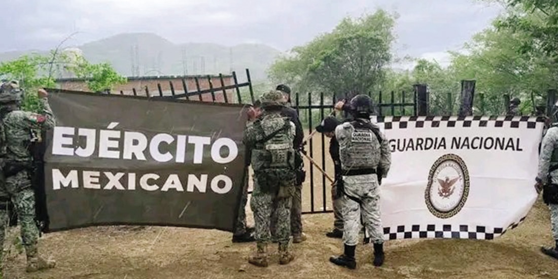 El Ejército y la GN aseguraron un inmueble y 30 mil litros de precursores químicos en Tamazula, Durango, el 18 de julio.