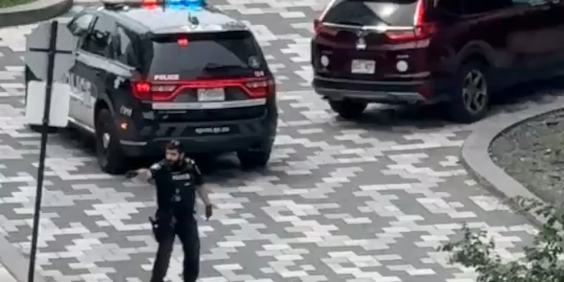 Policías acordonaron una zona del barrio Côte-des-Neiges en Montreal tras el reporte de una persona armada.