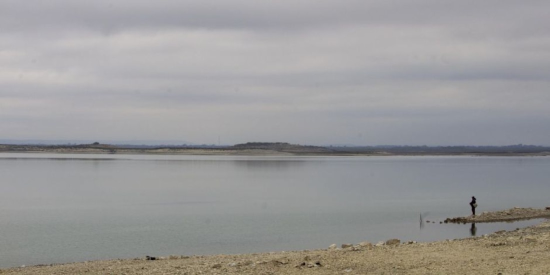 La presa Cerro Prieto, ubicada a 20 kilómetros de la cabecera de Linares, Nuevo León.