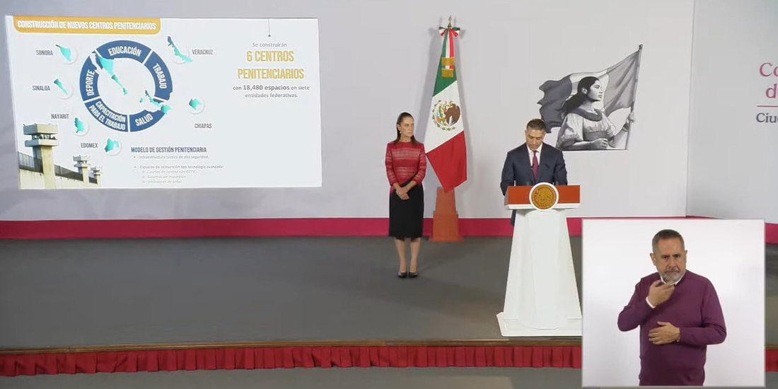 Omar García Harfuch, durante la Conferencia del Pueblo.
