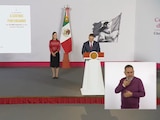 Omar García Harfuch, durante la Conferencia del Pueblo.