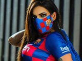 Suzy Cortez es una fiel seguidora del Barcelona y sobre todo de Lionel Messi.