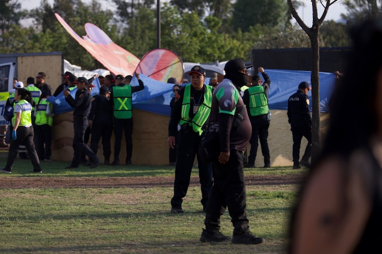 Una estructura metálica colapsó en el parque Bicentenario, el primer día del festival AXE Ceremonia.