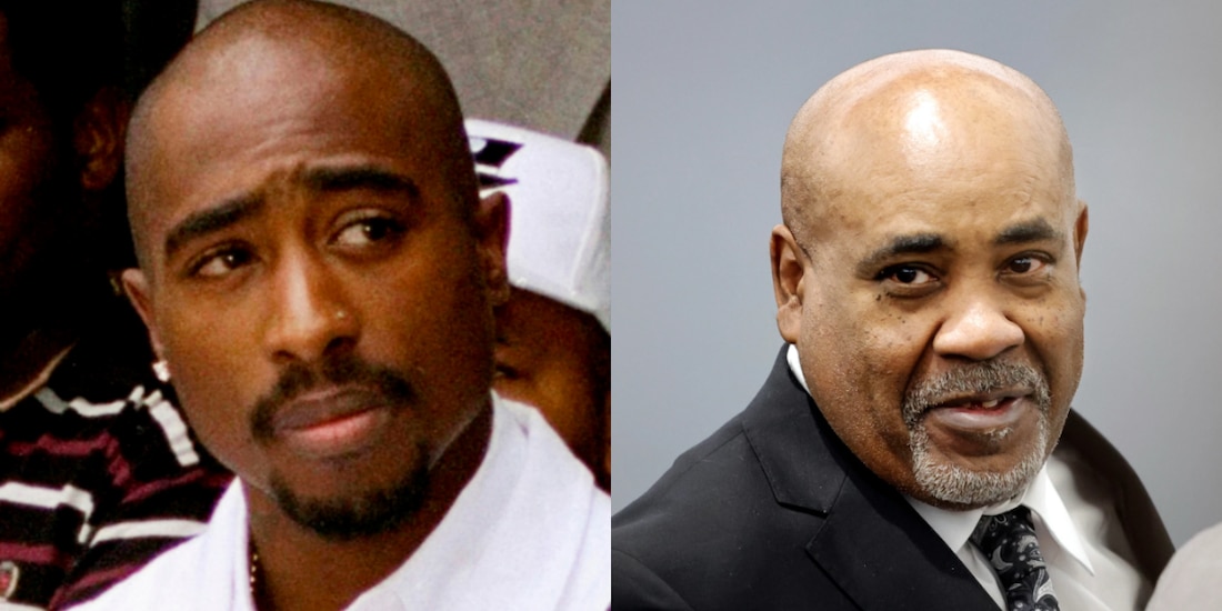 Tupac en 1996 y Keffe D en 202, durante juicio