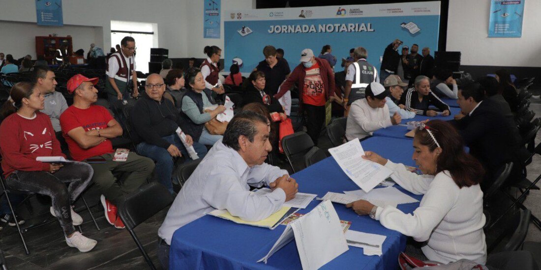Álvaro Obregón realiza jornada notarial para dar certeza jurídica a familias sobre su patrimonio.