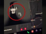Captura de pantalla de un video en Tik Tok, donde un usuario comparte que su auto Tesla detectó "fantasmas" al circular cerca de un cementerio