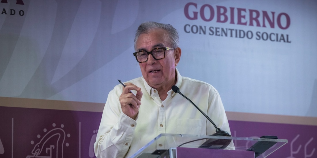 Rubén Rocha Moya, gobernador con licencia de Sinaloa, acusado de vínculos con el narcotráfico.