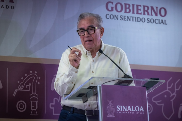 El gobernador de Sinaloa, Rubén Rocha Moya.