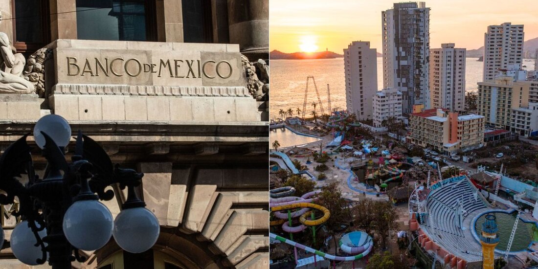 Banxico exenta pago mínimo de tarjetas a damnificados por el huracán Otis.