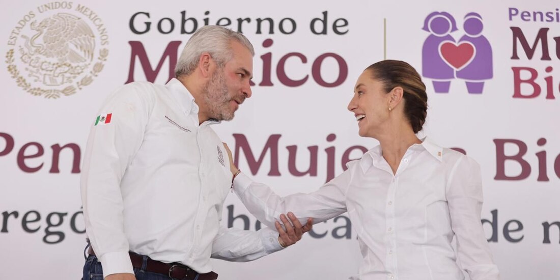 Alfredo Ramírez Bedolla y Claudia Sheinbaum.