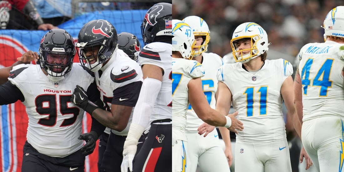 Texans y Chargers abren la ronda de comodines en los playoffs de la NFL.