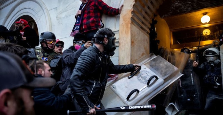 Jake Lang el 6 de enero del 2021