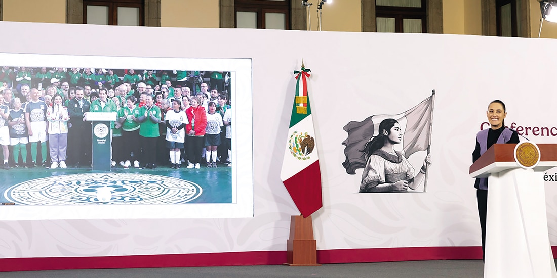 LA PRESIDENTA inauguró, vía remota, el torneo de cascaritas, ayer