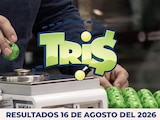 Resultados del Tris de hoy 16 de agosto del 2026.