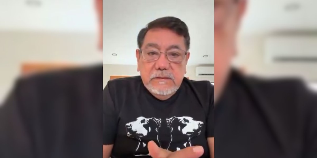 Félix Salgado, senador de Morena, en un mensaje que difundió en sus redes sociales.