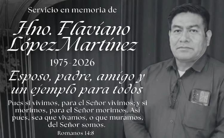 El pasado 13 de julio de realizó un servicio religioso en memoria de Flaviano López Martínez.