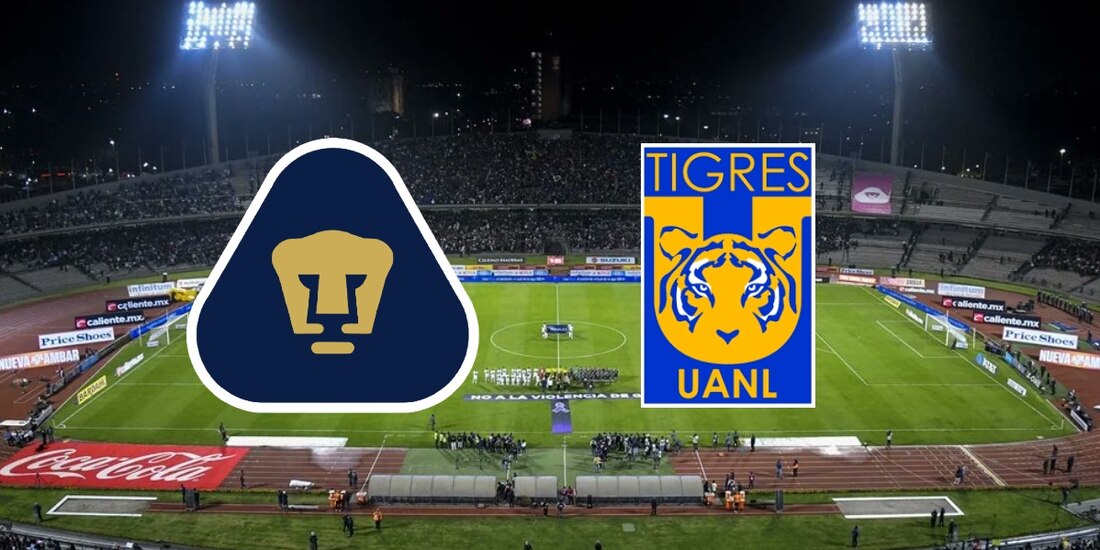 Los Pumas enfrenta a los Tigres en la Jornada 9 del Torneo apertura 2025 de la Liga MX