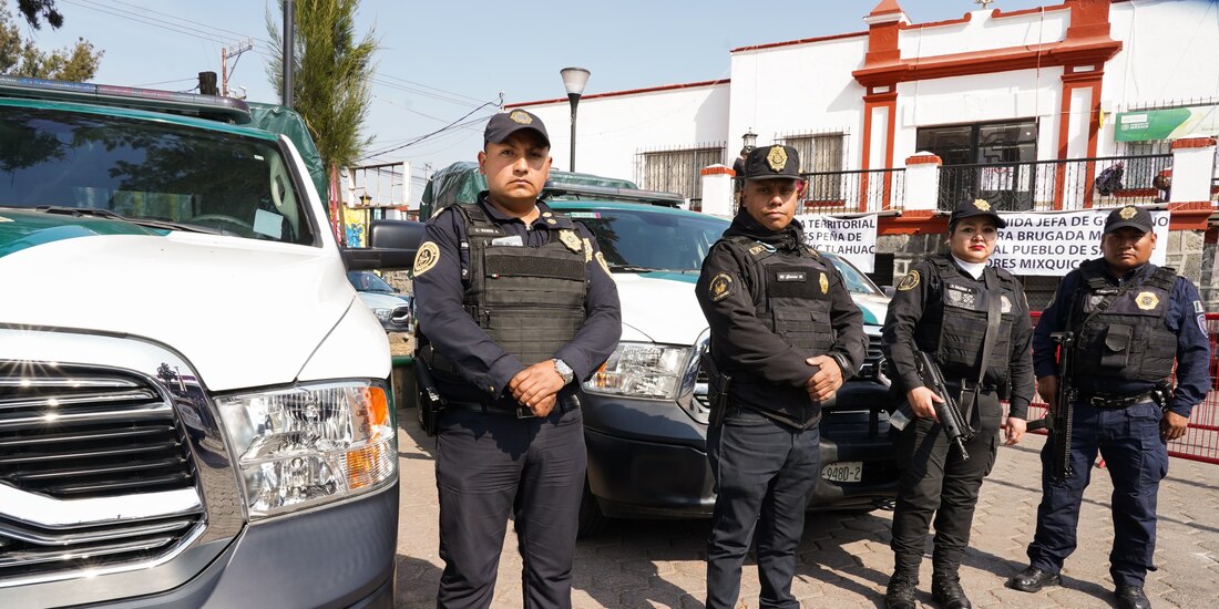 Clara Brugada anuncia despliegue de elementos de seguridad de la SSC y corporaciones federales.