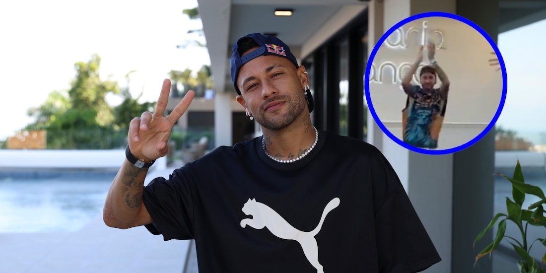 Neymar conmovió a todos al bailar en la clase de ballet de su hija Mavie.