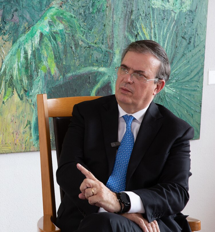 El canciller, en imagen de archivo, en entrevista con La Razón.