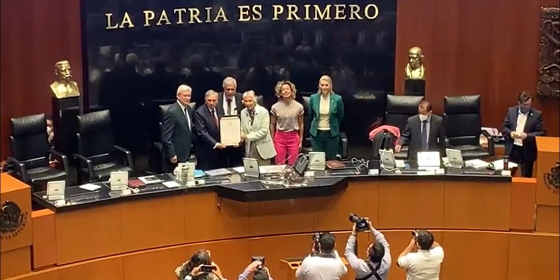 Sesión en el Senado de la República.