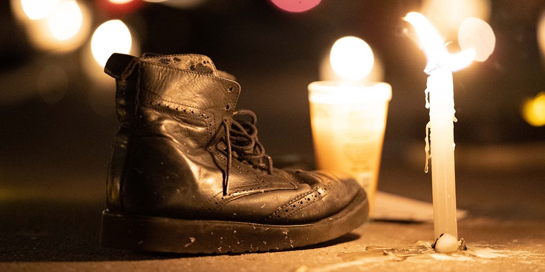 Un aspecto de una manifestación en el Zócalo de la CDMX, donde familiares de personas desaparecidas se reunieron