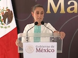 Claudia Sheinbaum, presidenta, durante evento en Tlaxcala.