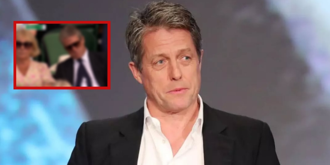 Hugh Grant en Wimbledon