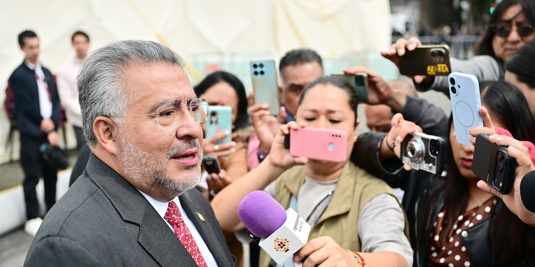 Horacio Duarte Olivares previo a su encuentro con los organismos electorales.