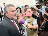 Horacio Duarte Olivares previo a su encuentro con los organismos electorales.