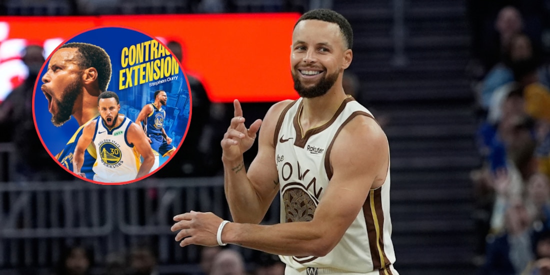 Stephen Curry estará 2 años más con los Warriors.