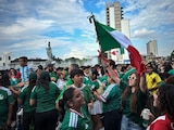 Ambiente en Guadalajara durante la transmisión del partido México vs Ecuador