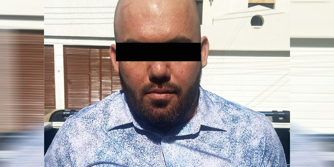 Omar Félix Loaiza alias El Pelón de Sonoyta, jefe de seguridad de Los Chapitos, ayer.