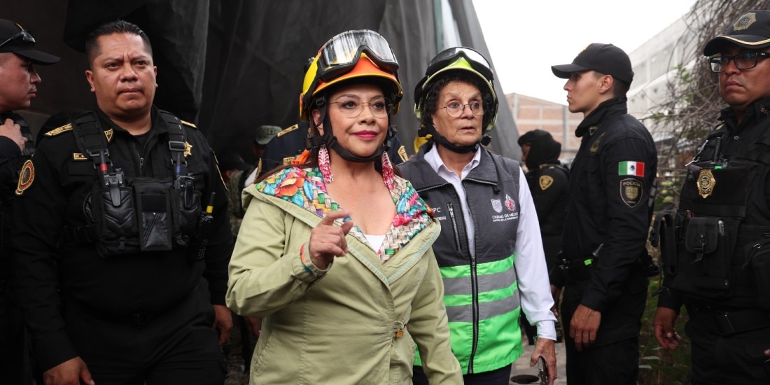 Se cuenta con los apoyos necesarios para atender el derrumbe, afirma Clara Brugada.