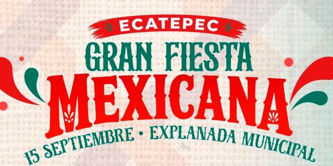 La explanada municipal de Ecatepec vibrará con una mezcla de mariachi, cumbia y música tradicional este 15 de septiembre, con motivo de las Fiestas Patrias 2026.