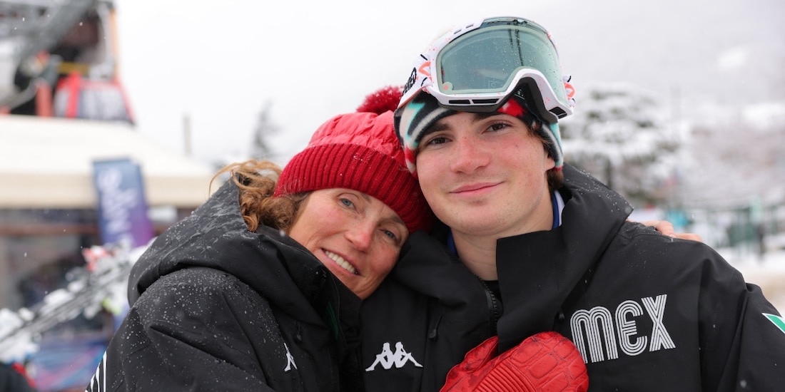 Sarah Schleper y su hijo Lasse Gaxiola fueron dos de los cinco mexicanos en los Juegos Olímpicos de Invierno Milano-Cortina 2026.