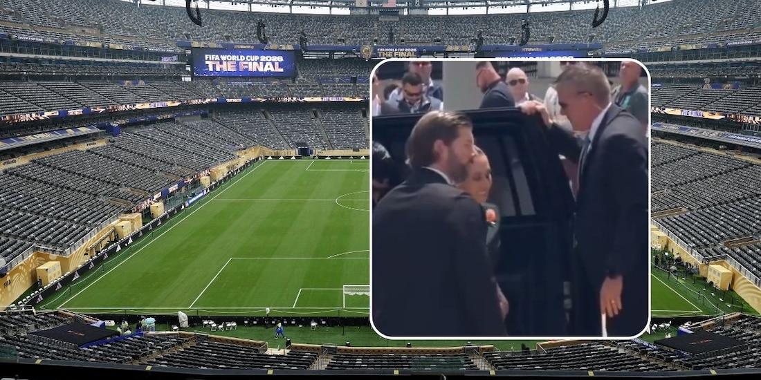 Sheinbaum llega al Estadio Nueva York Nueva Jersey, para final del Mundial 2026.