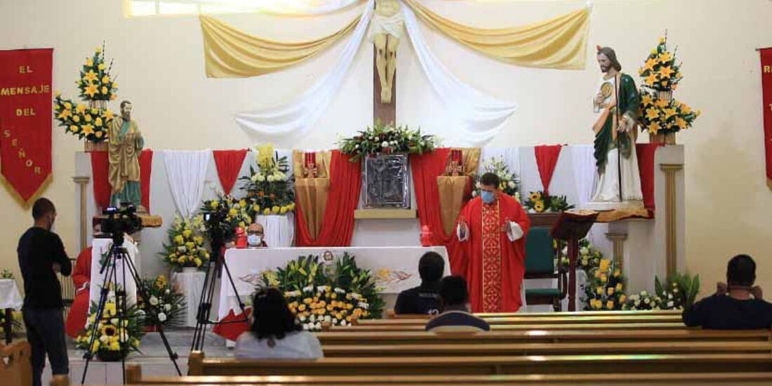 Misa en Iglesia de Durango el pasado 28 de octubre, Día de San Judas Tadeo.