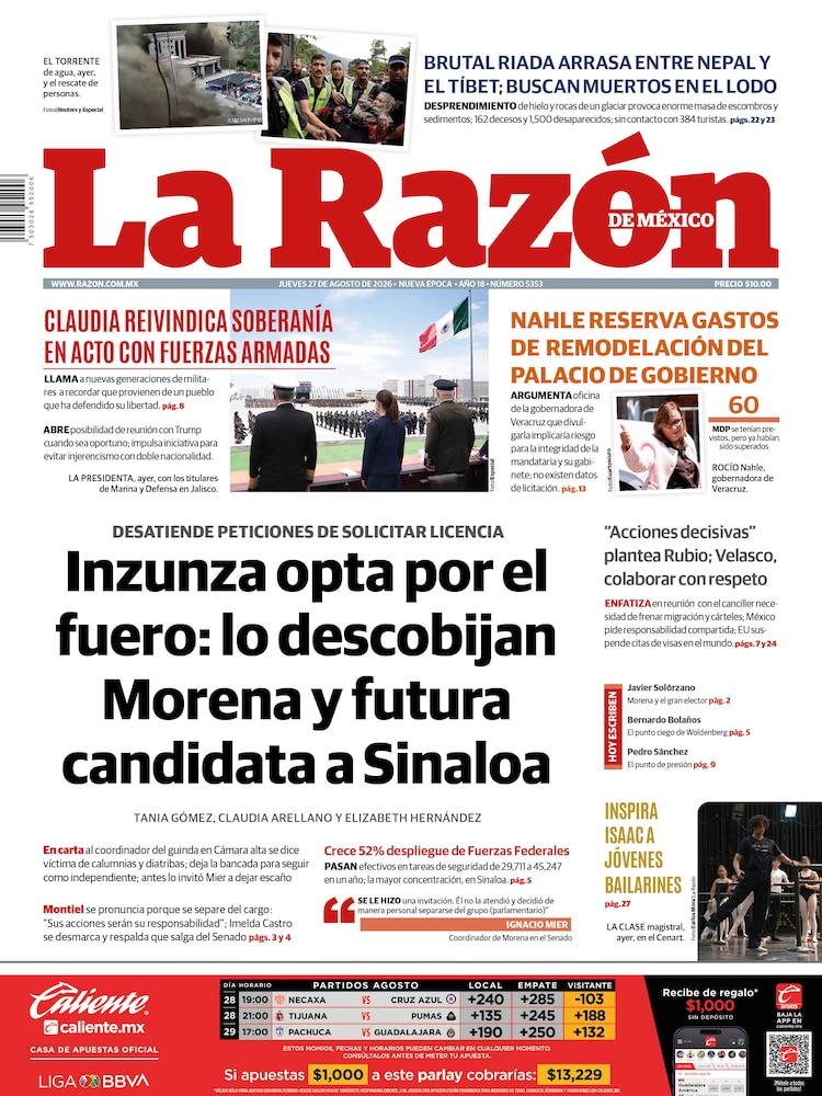 La Razón 27 Agosto 2026
